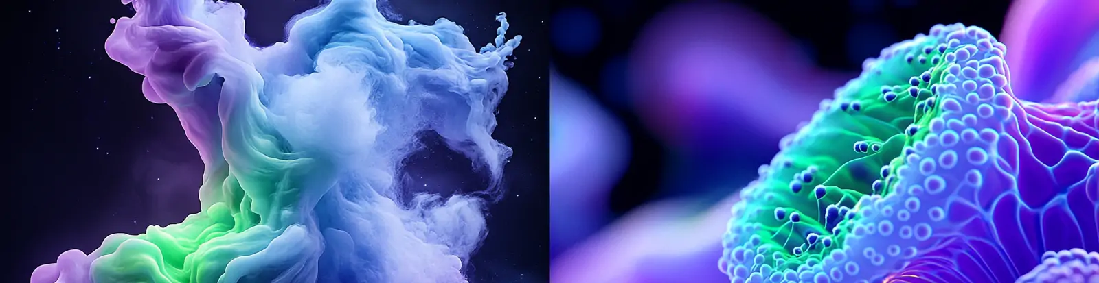 未来主义科技感彩色霓虹人工智能数字艺术空间海报背景midjourney关键词咒语