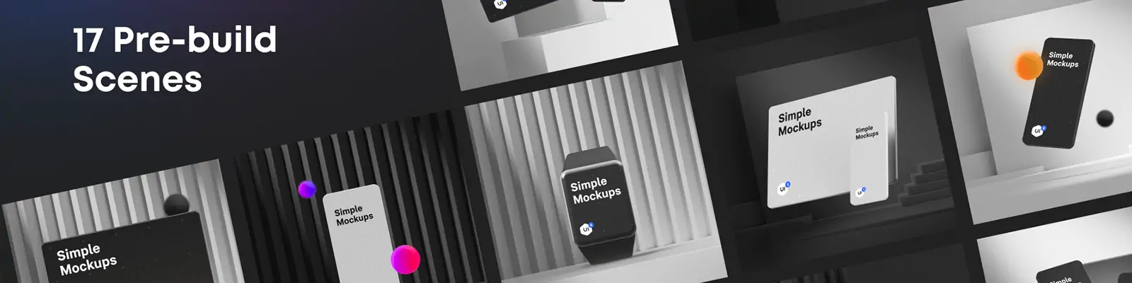 移动手机电脑手表显示设备场景展示样机贴图figma设计素材模版Mockup