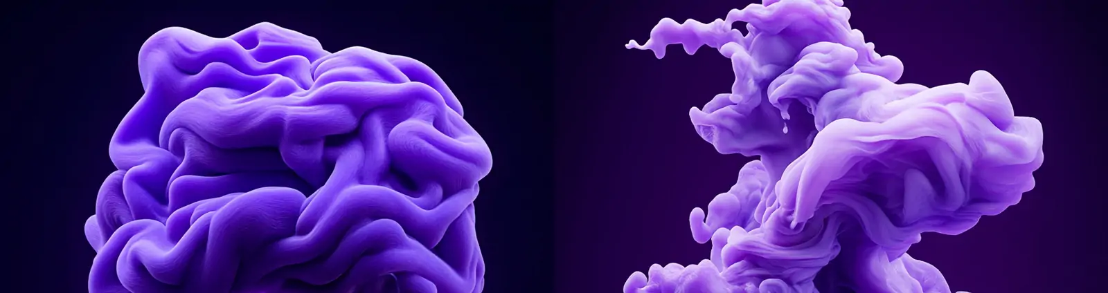 未来主义科技感紫色人工智能立体图形空间数字艺术海报背景midjourney关键词咒语