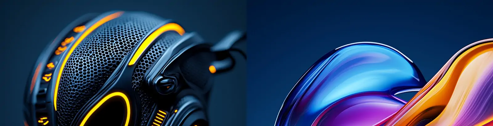 未来主义迷幻彩色渐变流动丝滑云朵霓虹光效图形数字艺术海报背景midjourney关键词咒语