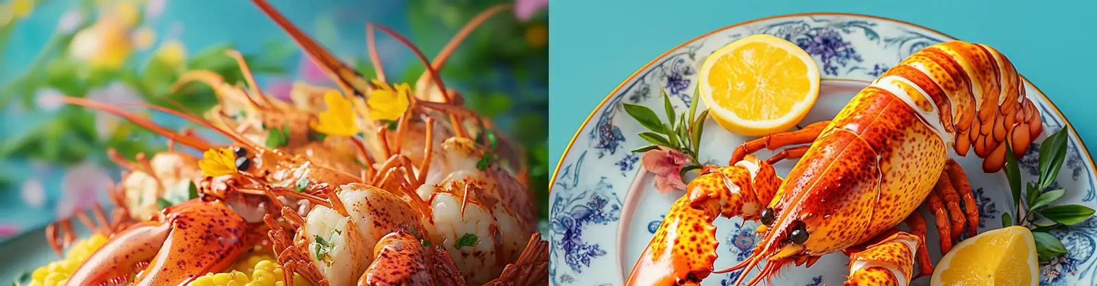美食海鲜澳洲龙虾菜单摄影海报midjourney关键词咒语