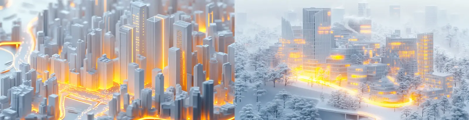 高逼真3D立体现代城市建筑楼盘场景模型midjourney关键词咒语