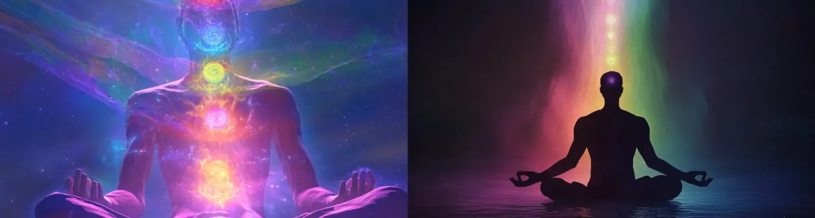 创意人物盘腿坐打坐宁静莲华姿势光效场景空间摄影海报midjourney关键词咒语