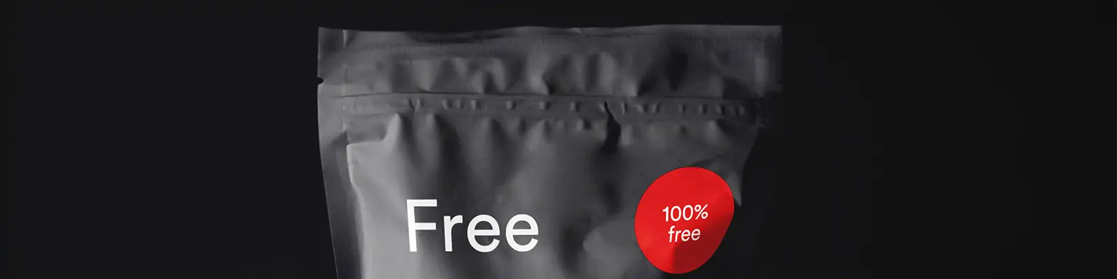 食品包装袋密封袋自然褶皱样机贴图psd分层设计素材模版Mockup