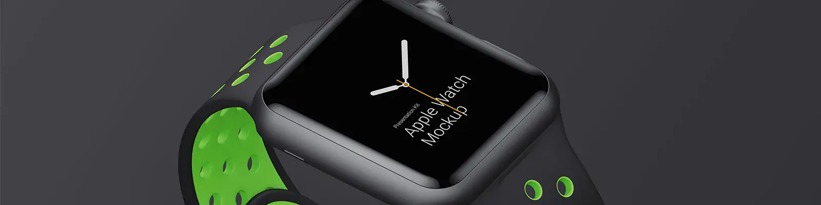 iWatch手表展示样机贴图海报psd分层设计素材模板Mockup