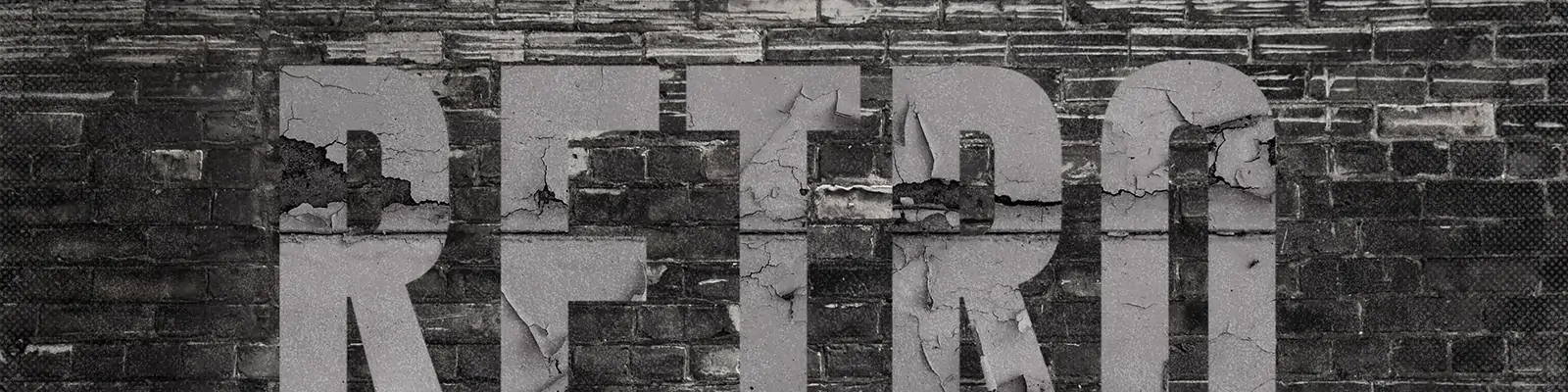 创意复古做旧纹理裂纹文字特效样机贴图psd分层设计素材模版Mockup