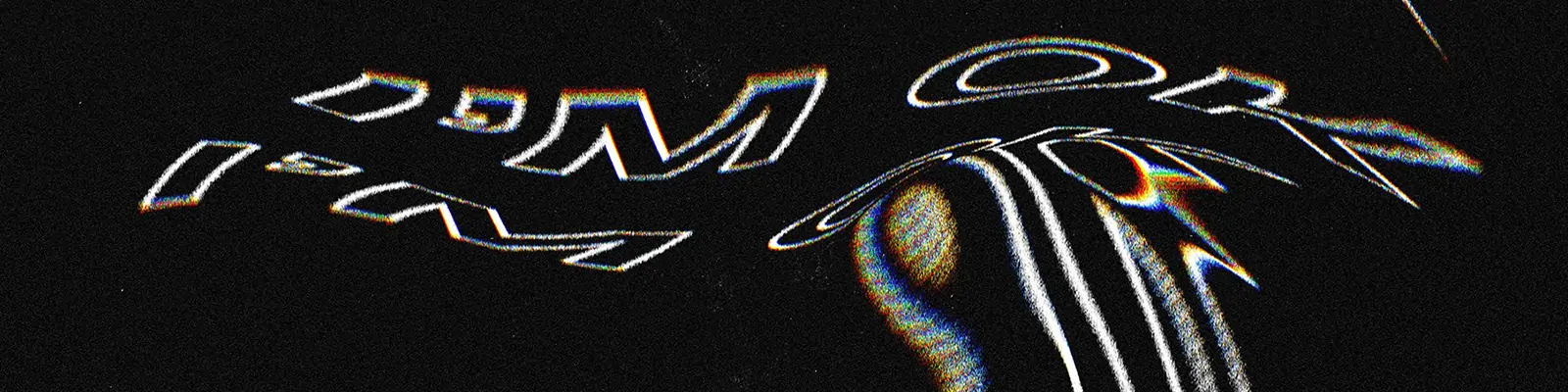 抽象艺术故障动感扭曲文字logo特效样机psd设计素材模版Mockup