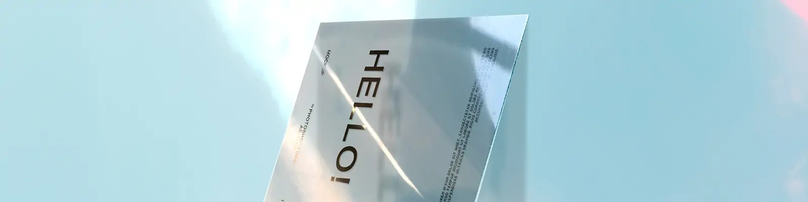 高级光晕折射反光质感透明亚克力效果贴图样机设计素材模版Mockup