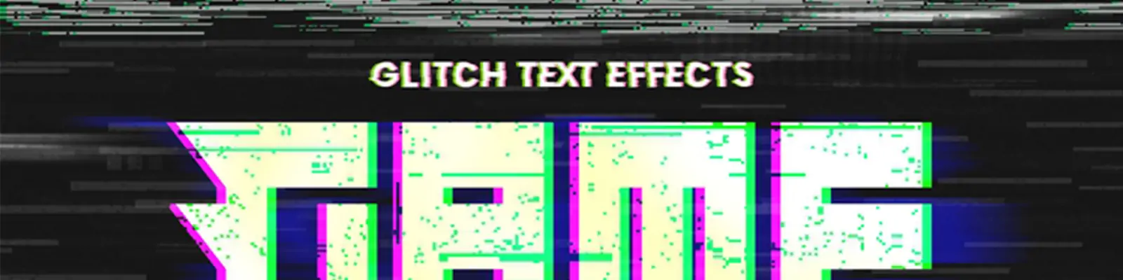 潮流动感故障风扭曲拉伸字体特效样机贴图psd设计素材模版Mockup