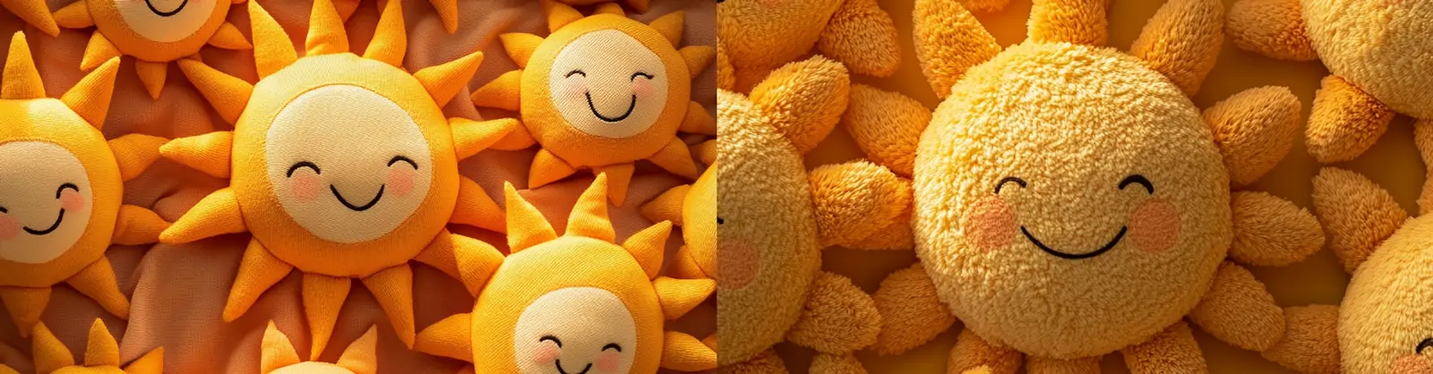 可爱卡通太阳花向日葵毛绒玩具广告海报midjourney关键词咒语