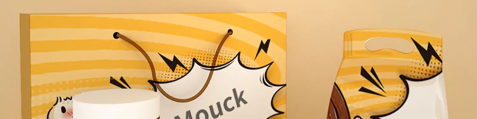 零食礼盒包装盒大礼包场景展示效果样机贴图psd设计素材模版Mockup