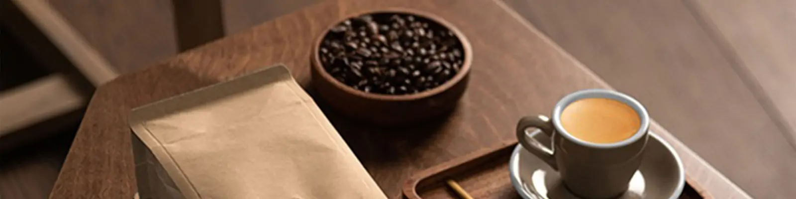 咖啡品牌产品包装牛皮纸VI场景展示样机贴图psd设计素材模版Mockup