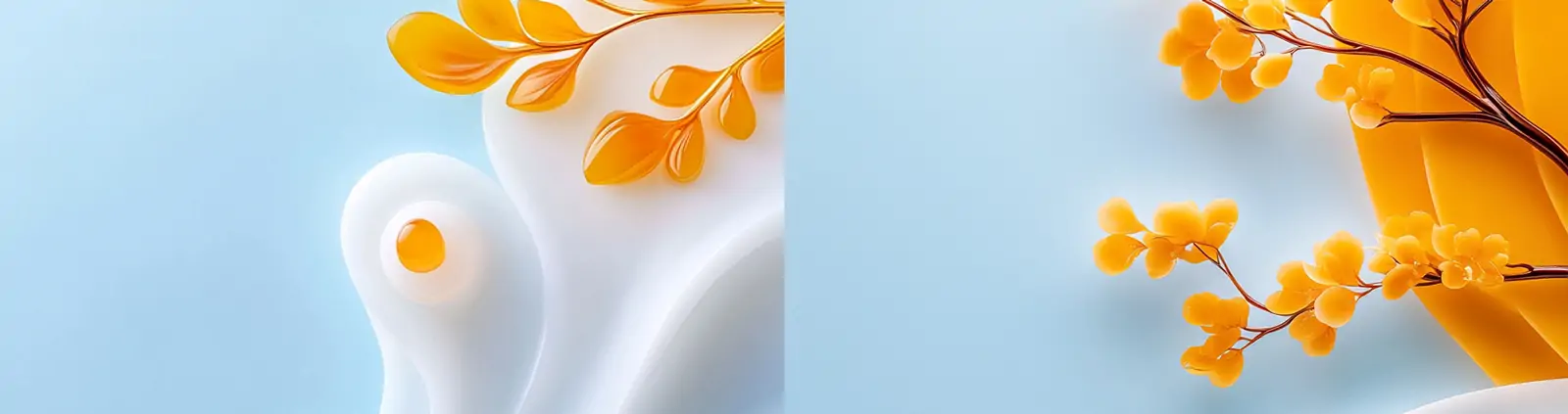 中国风白色白玉山金色树木流动线条自然山水模型场景海报midjourney关键词咒语