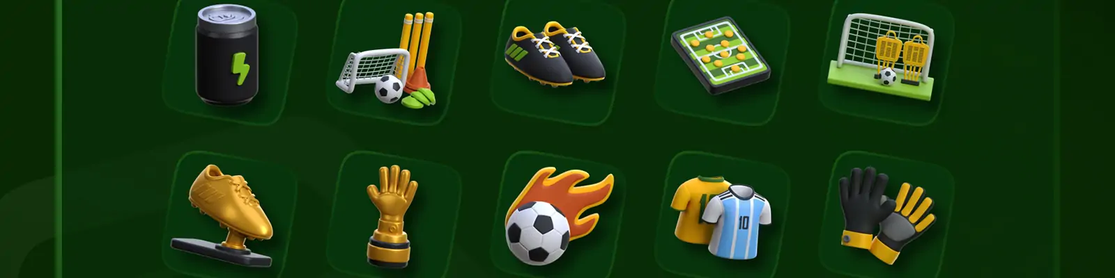 3D立体足球元素服装工具奖杯png图标插图blender设计素材模型