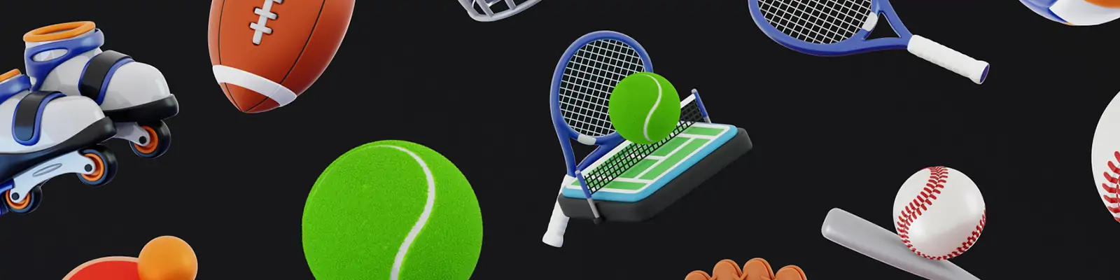 3D立体运动体育赛事比赛元素图标插图blender设计素材模型