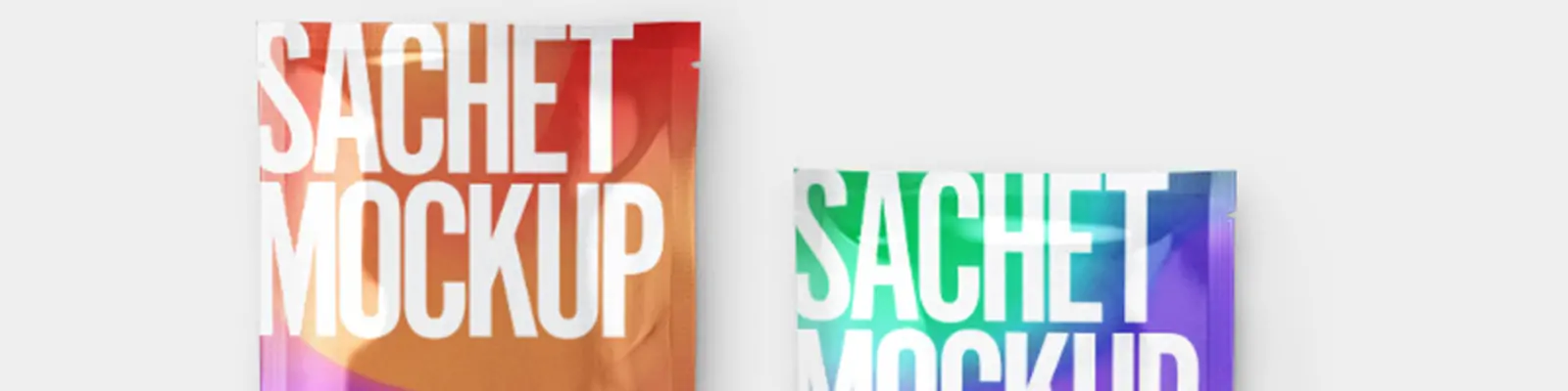 零食产品自封塑料包装袋铝膜效果展示样机贴图psd设计素材模版