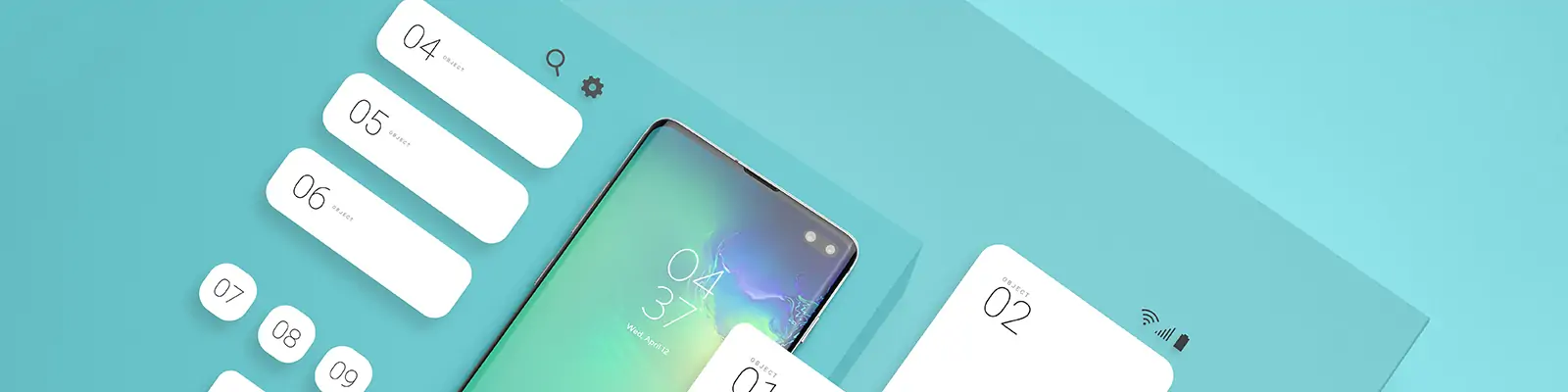 移动手机APP界面交互UI立体展示样机贴图效果psd设计素材模版Mockup