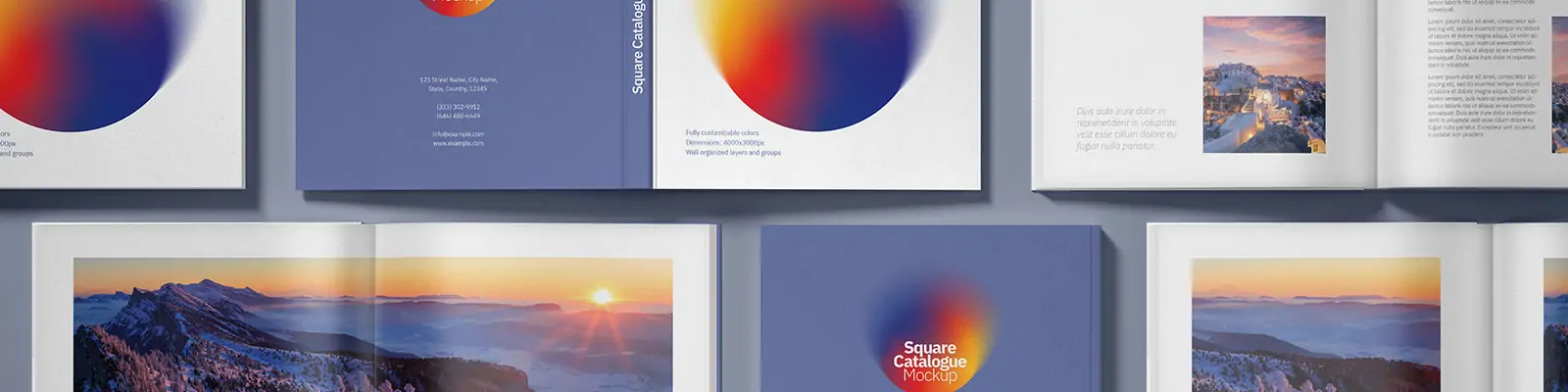 光影硬壳精装书籍杂志画册封面展示样机贴图psd设计素材模版Mockup