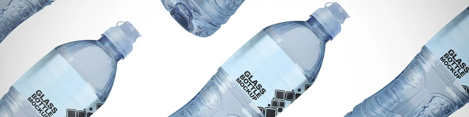 矿泉水纯净水饮料塑料瓶包装展示样机贴图psd设计素材模版Mockup