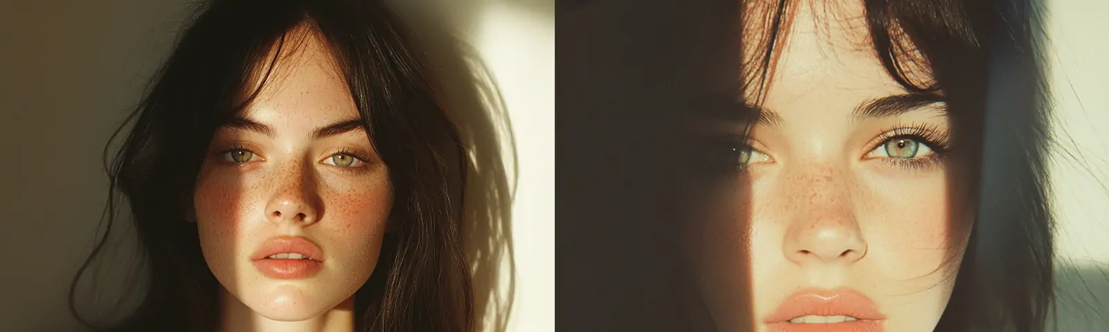 美女模特人物肖像光影艺术写真摄影海报midjourney关键词咒语