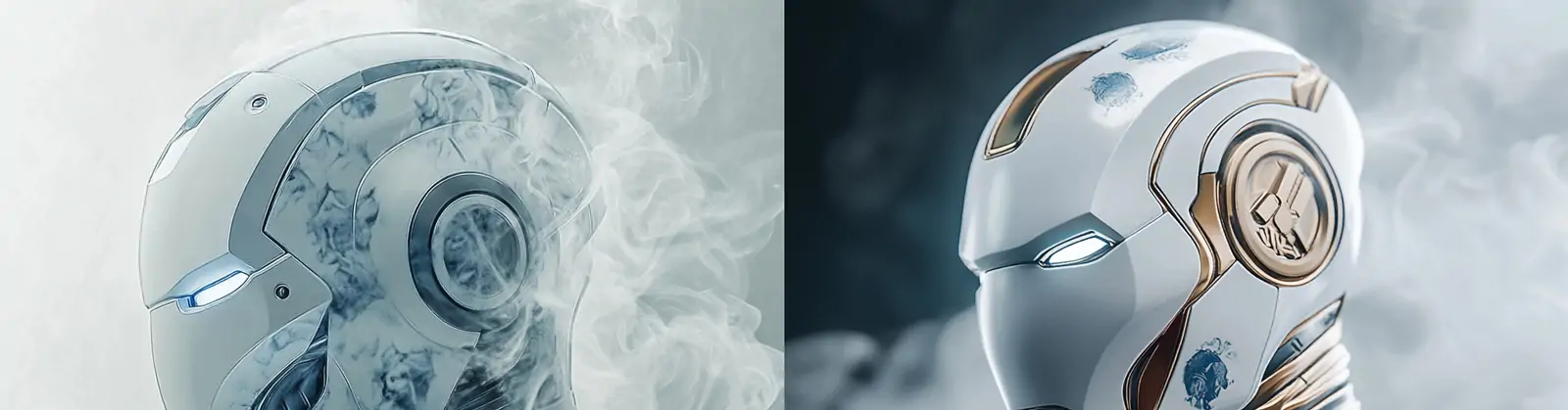 中国风蓝色青花瓷钢铁侠机械机器人立体模型midjourney关键词咒语