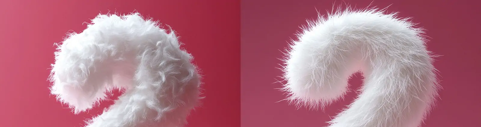 3D立体可爱白色毛茸茸数字2立体模型midjourney关键词咒语