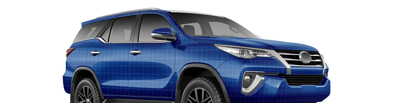 6视角越野车SUV汽车广告图包装样机贴图TIF分层设计素材模板Mockup