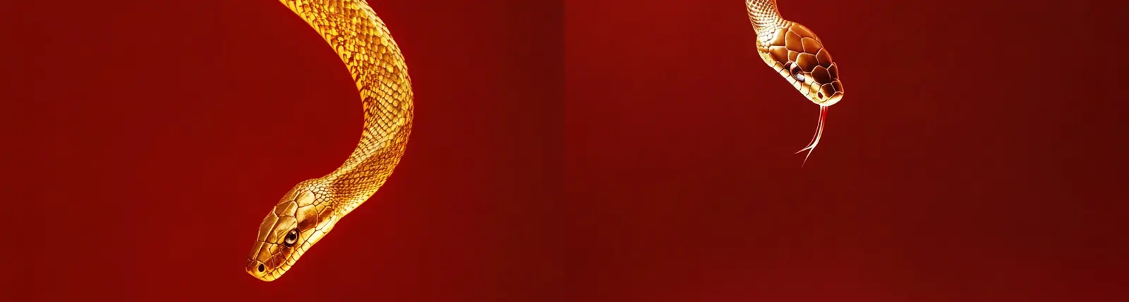 2025蛇年逼真立体金色金属蛇立体模型midjourney关键词咒语