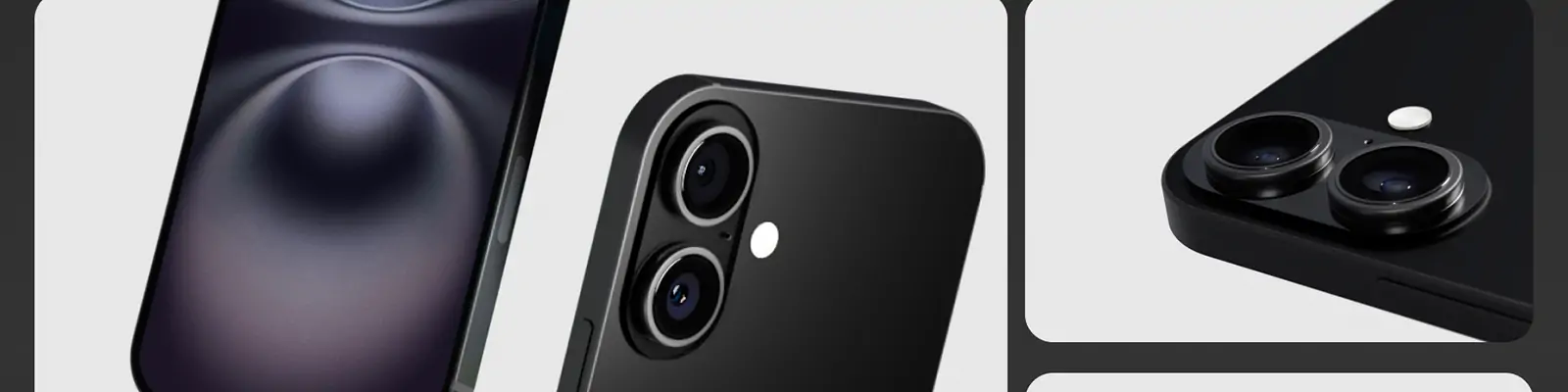 3D逼真立体iPhone 16移动手机模型blender设计素材模型