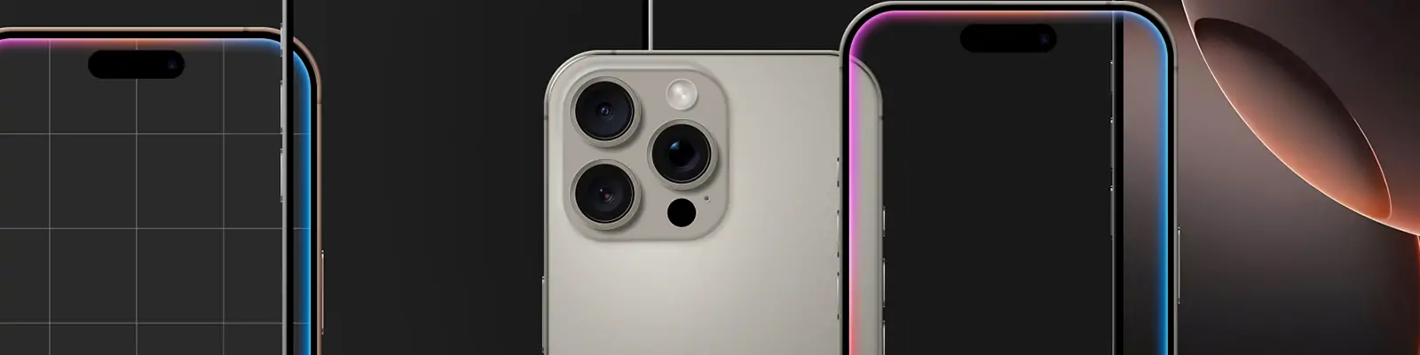 iPhone16 Pro移动手机展示逼真立体模型Figma矢量设计素材Mockup