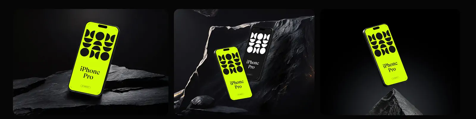 iPhone16 Pro移动手机展示样机贴图psd分层设计素材模版Mockup