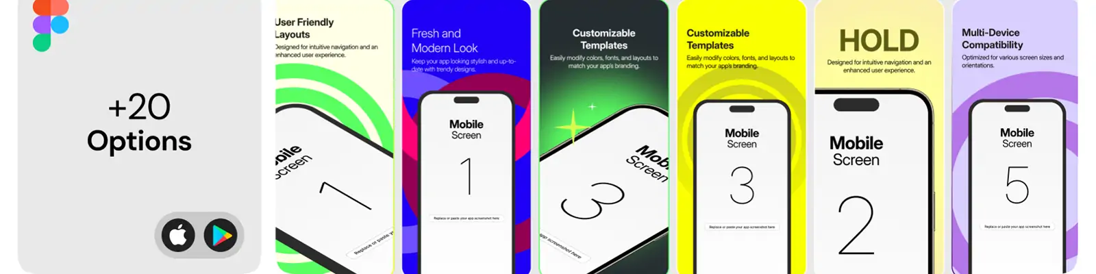 移动手机设备应用程序APP展示样机贴图figma设计素材模型Mockup
