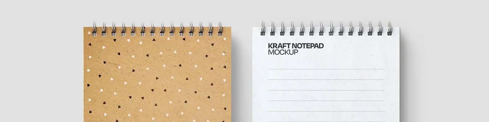 牛皮纸翻页笔记本记事本封面效果展示样机贴图psd素材模版Mockup