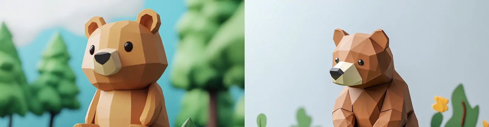 3D立体可爱卡通Q版玩具小熊盲盒模型插图海报midjourney关键词咒语