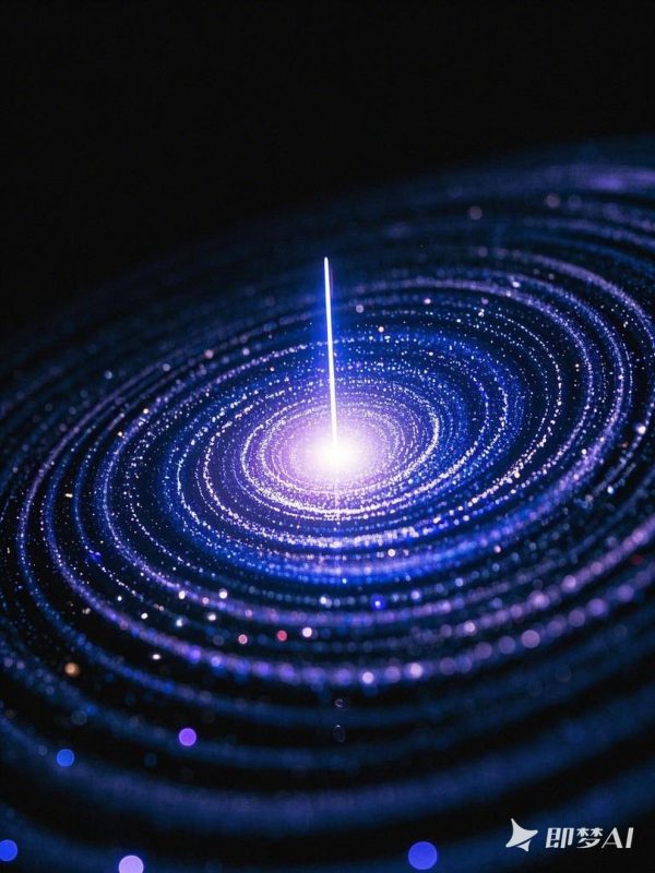 超现实主义霓虹灯光效宇宙旋涡科技虚幻海报背景-即梦ai关键词描述咒语-Ai宇宙吧-