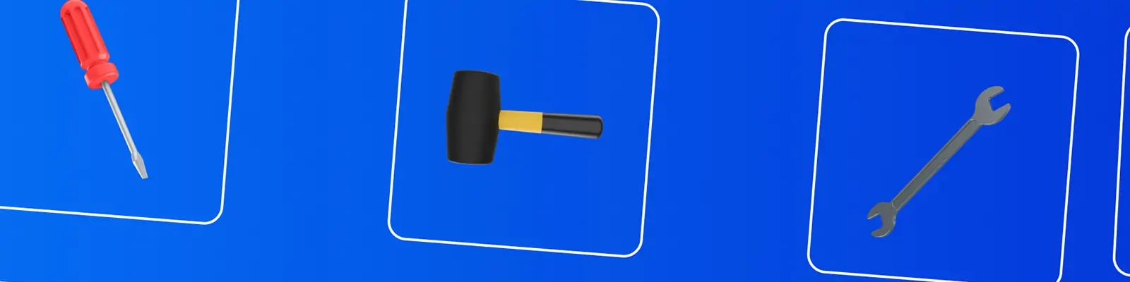 3D立体实用工具锤子螺丝刀figma图标插图psd设计素材模型