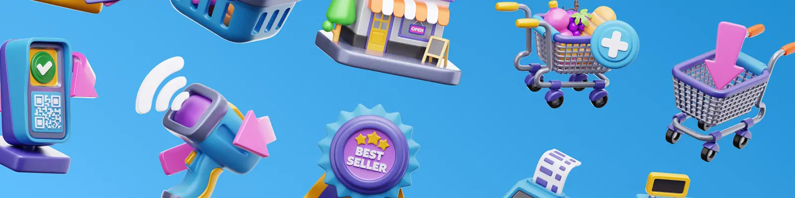 3D立体电商打折促销活动png图标插图blender设计素材模型