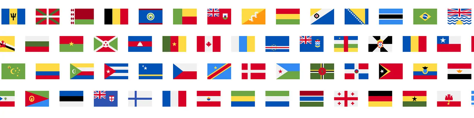 260款圆形方形世界国家旗帜国旗png免扣svg矢量设计素材模版