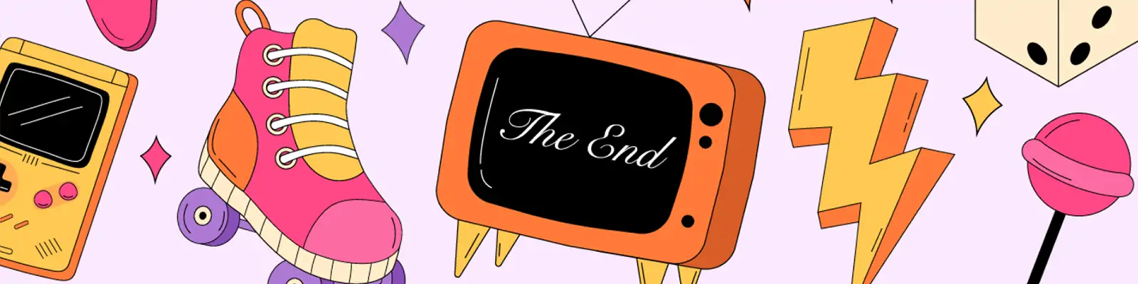 怀旧复古卡通游戏机电话电视机png元素插图eps矢量设计素材模版lllustration