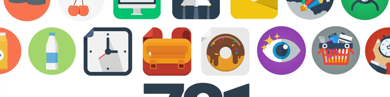 手绘建筑食品饮料购物景观交通体育图标插图矢量设计素材模版lllustration