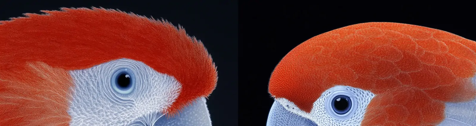 创意逼真立体动物鹦鹉模型摄影海报midjourney风格种子关键词咒语