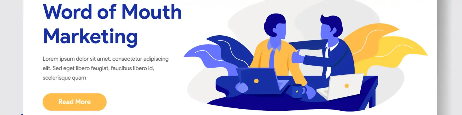 手绘商务传统营销场景ai矢量概念插图海报llustration