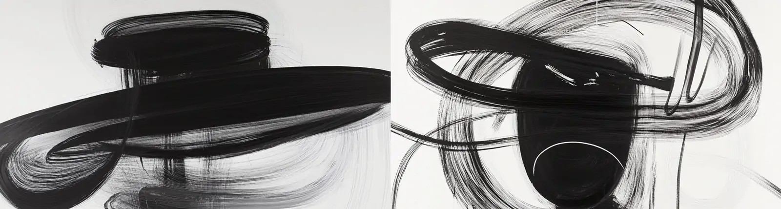 创意黑色抽象线条外星人物形状艺术插图海报midjourney风格种子关键词咒语