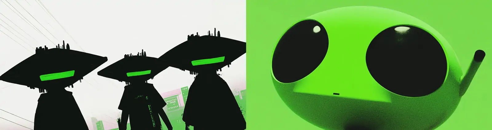 创意未来科技感外星人机械人物模型midjourney风格种子关键词咒语