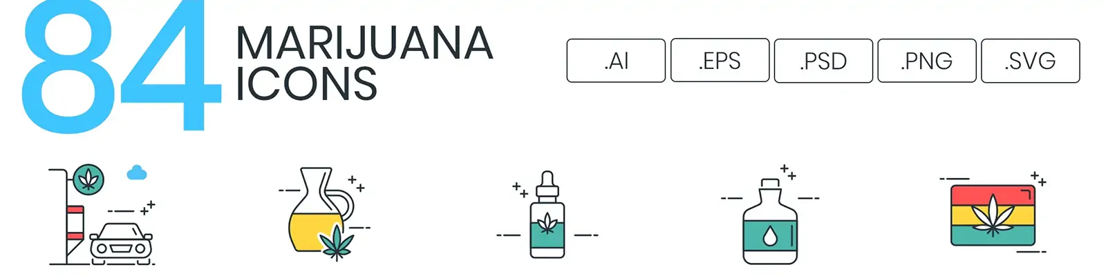 手绘香烟电子烟实验图标Icon插图ai矢量设计素材模版Ilustration
