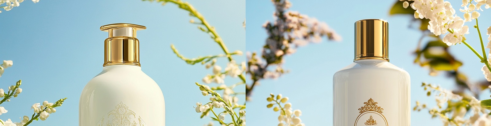 小苍兰铃兰鲜花洗发水护发素洗护产品广告摄影海报midjourney关键词咒语