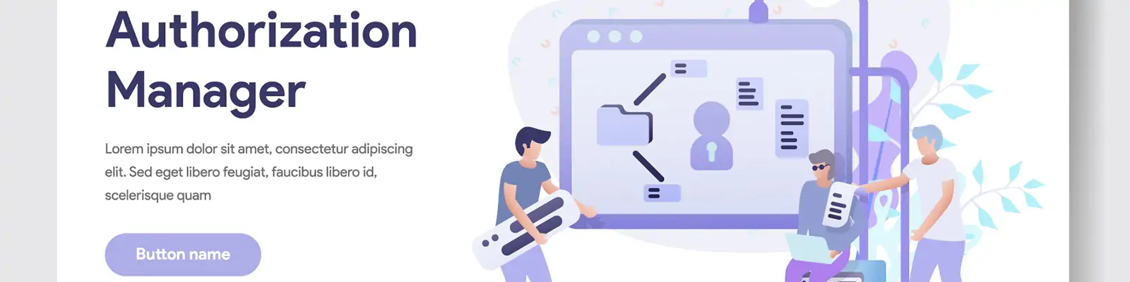 手绘互联网网站托管插图ai矢量设计素材模版llustration