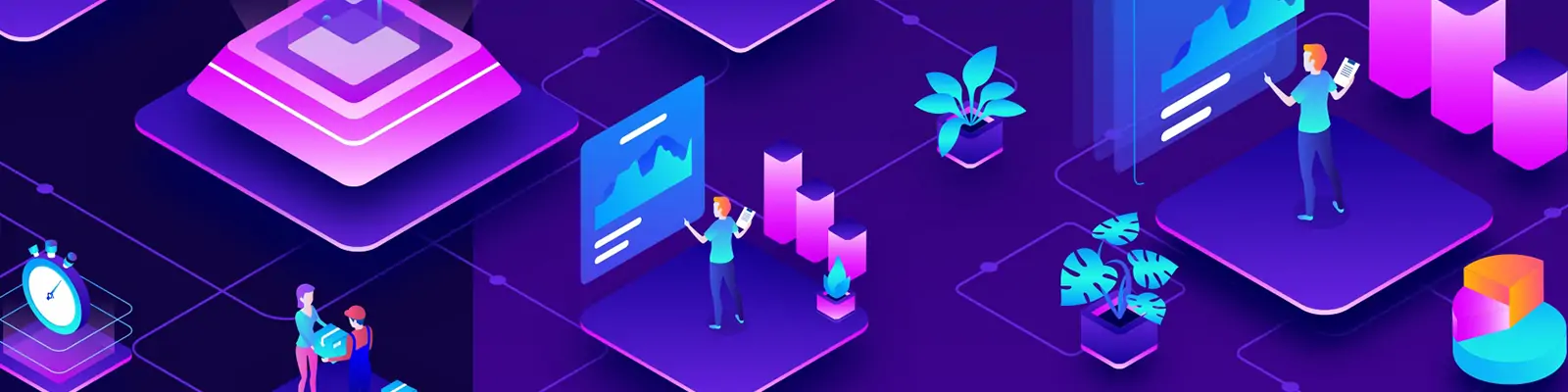 手绘电子商务在线购物立体等距插图ai矢量设计素材模版llustration