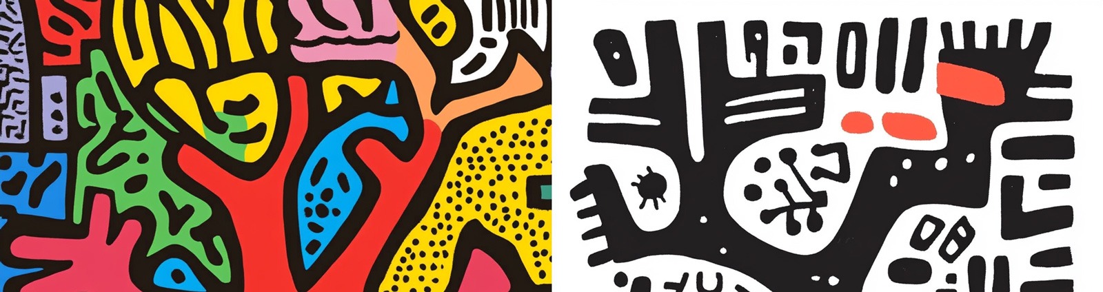 创意手绘树木花纹图案插图海报背景midjourney关键词咒语