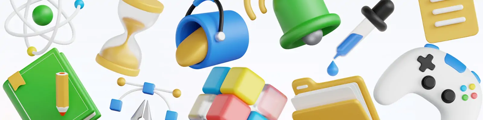 3D立体应用程序APP界面png图标插图blender设计素材模型